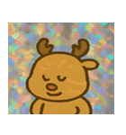 トナカイのレトロかわいいスタンプ@SFW（個別スタンプ：31）