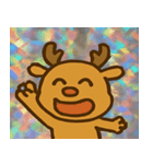 レトロ風トナカイかわいい@SFW（個別スタンプ：3）
