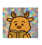 レトロ風トナカイかわいい@SFW（個別スタンプ：27）