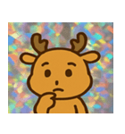 レトロ風トナカイかわいい@SFW（個別スタンプ：28）