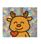 レトロ風トナカイかわいい@SFW（個別スタンプ：31）