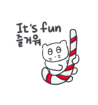 クリスマス、そしてベベニャン(韓国- 英語)（個別スタンプ：5）