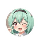 カチューシャみなみちゃんプレミアム（個別スタンプ：21）