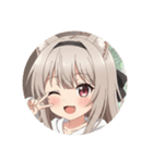 カチューシャみなみちゃんプレミアム（個別スタンプ：23）