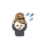くるくるちゃん ネガティブモード（個別スタンプ：8）