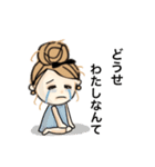 くるくるちゃん ネガティブモード（個別スタンプ：23）