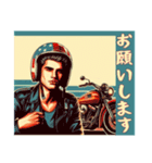 [お願いします専用]アメリカンバイク男（個別スタンプ：12）