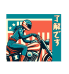 [了解です専用]アメリカンバイク女（個別スタンプ：9）