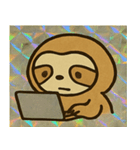 レトロ風ナマケモノかわいいスタンプ@SFW（個別スタンプ：11）