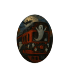 ハロウィン列車（ドラキュラ、猫、お菓子）（個別スタンプ：8）