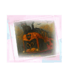 ハロウィン列車（ドラキュラ、猫、お菓子）（個別スタンプ：18）