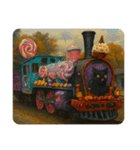 ハロウィン列車（ドラキュラ、猫、お菓子）（個別スタンプ：24）