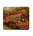 ハロウィン列車（ドラキュラ、猫、お菓子）（個別スタンプ：26）