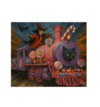 ハロウィン列車（ドラキュラ、猫、お菓子）（個別スタンプ：30）