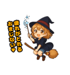 ​キュートな魔女っ子のハロウィン（個別スタンプ：11）