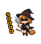 ​キュートな魔女っ子のハロウィン（個別スタンプ：13）