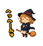 ​キュートな魔女っ子のハロウィン（個別スタンプ：20）