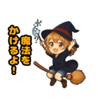 ​キュートな魔女っ子のハロウィン（個別スタンプ：39）