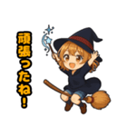 ​キュートな魔女っ子のハロウィン（個別スタンプ：40）