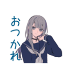 ひとりぼっちのミステリアス女子高生（個別スタンプ：3）