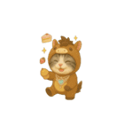無言動く着ぐるみ小太郎 1（個別スタンプ：3）