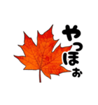 動く紅葉と秋の挨拶言葉（個別スタンプ：10）