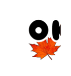 動く紅葉と秋の挨拶言葉（個別スタンプ：11）