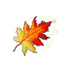 動く紅葉と秋の挨拶言葉（個別スタンプ：16）