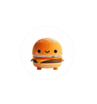 癒しMAX！ゆるふわバーガー＆ポテト君♡1（個別スタンプ：1）