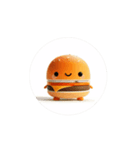 癒しMAX！ゆるふわバーガー＆ポテト君♡1（個別スタンプ：7）