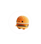癒しMAX！ゆるふわバーガー＆ポテト君2♡（個別スタンプ：1）