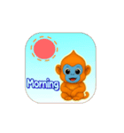 動くキンシコウのイラスト（個別スタンプ：3）
