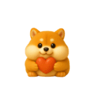 【毎日】ぽっちゃり柴犬（個別スタンプ：4）