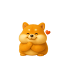 【毎日】ぽっちゃり柴犬（個別スタンプ：18）