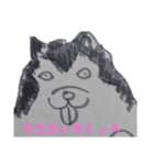 手書きのお犬様に文字を添えて（個別スタンプ：15）