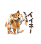 柴犬さんの動く秋スタンプ（個別スタンプ：5）