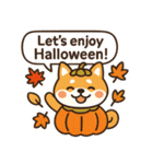 ほっこり秋犬スタンプ（個別スタンプ：1）