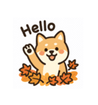 ほっこり秋犬スタンプ（個別スタンプ：6）