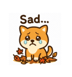 ほっこり秋犬スタンプ（個別スタンプ：14）