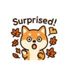 ほっこり秋犬スタンプ（個別スタンプ：15）
