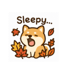 ほっこり秋犬スタンプ（個別スタンプ：18）