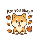ほっこり秋犬スタンプ（個別スタンプ：28）