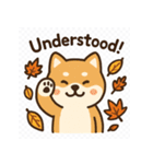 ほっこり秋犬スタンプ（個別スタンプ：30）