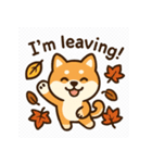ほっこり秋犬スタンプ（個別スタンプ：32）