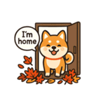 ほっこり秋犬スタンプ（個別スタンプ：33）