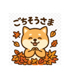 ほっこり秋犬スタンプ（個別スタンプ：37）