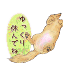 ほんのりオパールな毛並のダックスたち（個別スタンプ：20）
