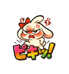 ツンデレ♡モカうさぎデカ文字感情怒り編1（個別スタンプ：15）
