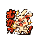ツンデレ♡モカうさぎデカ文字感情怒り編1（個別スタンプ：18）