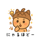どんぐりの愛らしいデイリー (1)（個別スタンプ：36）